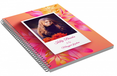 Saját fényképpel borított füzet