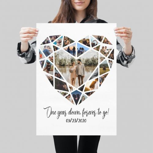 Szív Alakú Kollázs