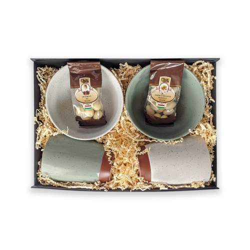 Páros reggeli ajándékcsomag - felülnézet