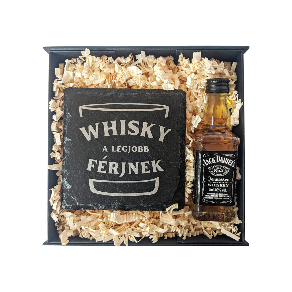 Mini whisky ajándékcsomag- felülnézet